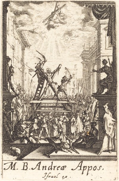 Het martelaarschap van Sint Andreas door Jacques Callot