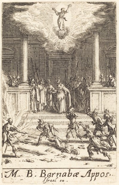 Het martelaarschap van Sint Barnabas door Jacques Callot