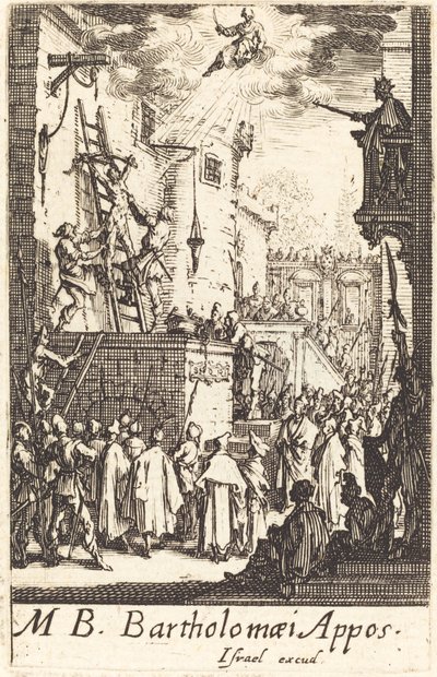 Het martelaarschap van Sint Bartholomeus door Jacques Callot