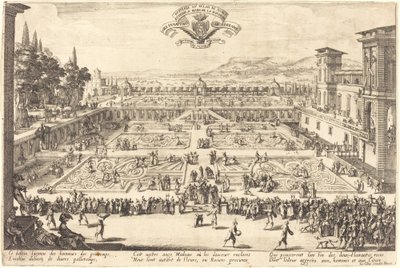 De Paleistuinen van Nancy door Jacques Callot