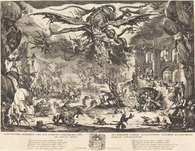 De Verleiding van Sint Antonius [tweede versie] door Jacques Callot