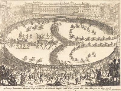 Zicht op het festival door Jacques Callot