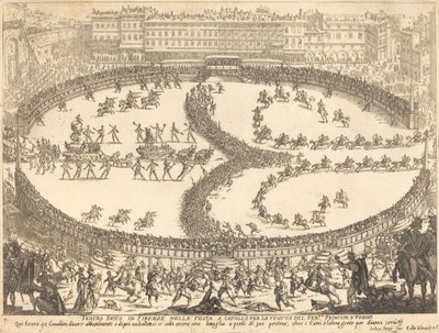 Zicht op het festival door Jacques Callot