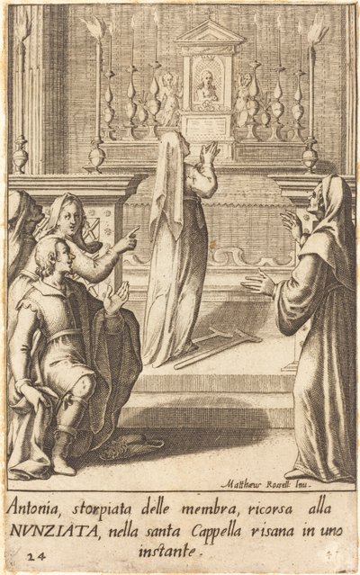 Antonia door Jacques Callot after Matteo Rosselli