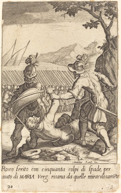 Rocco door Jacques Callot after Matteo Rosselli