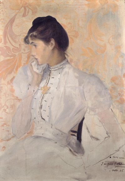 Portret van Henriette Chabot door Jacques Emile Blanche