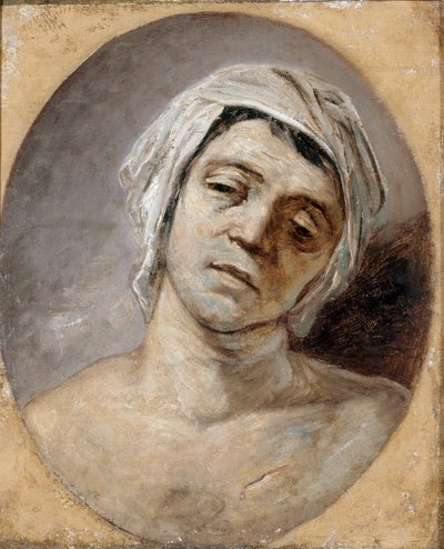 Marat vermoord, ca. 1794 door Jacques Louis David