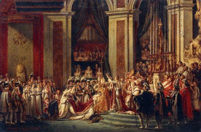 Napoleon kroont Josephine door Jacques Louis David