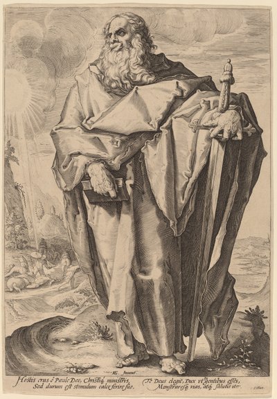 Sint Paulus door Jacques de Gheyn II, after Hendrik Goltzius