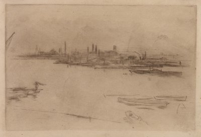 Battersea ochtend, 1875 door James Abbott McNeill Whistler