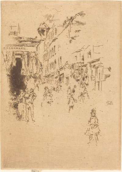 Cutler Street, Hounsditch door James Abbott McNeill Whistler