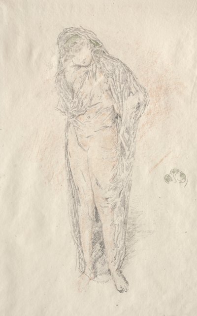 Geklede figuur staand door James Abbott McNeill Whistler