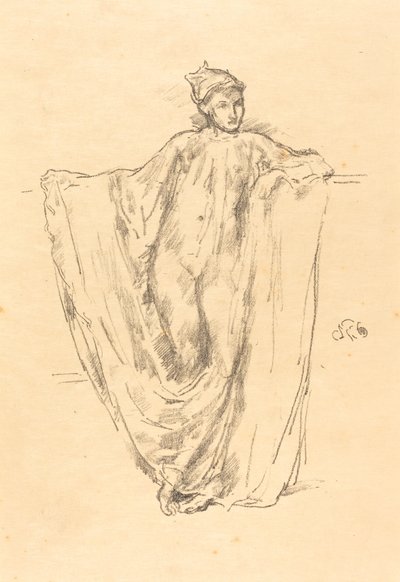 Figurenstudie, 1894 door James Abbott McNeill Whistler