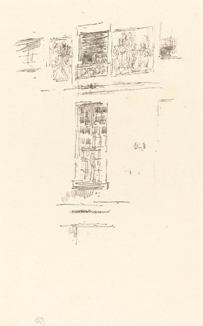 Hôtel Colbert, ramen, 1891 door James Abbott McNeill Whistler