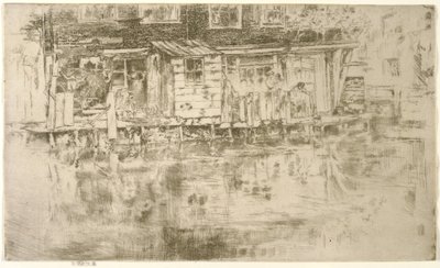 Lang Huis, Ververijen, Amsterdam, 1889 door James Abbott McNeill Whistler