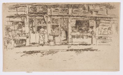 Rue de la Rochefoucault door James Abbott McNeill Whistler