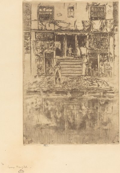 Trappen, Amsterdam, 1889 door James Abbott McNeill Whistler