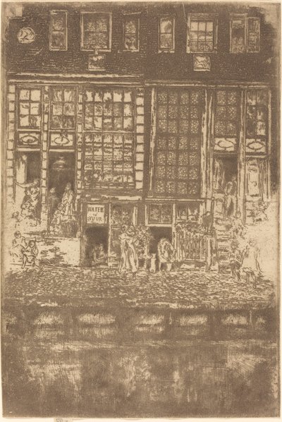 Het geborduurde gordijn, 1889 door James Abbott McNeill Whistler