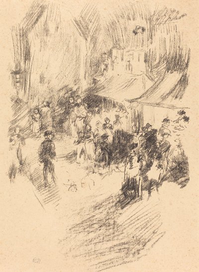 De kermis, 1895-1896 door James Abbott McNeill Whistler