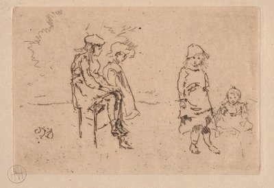 De Menpes-kinderen door James Abbott McNeill Whistler