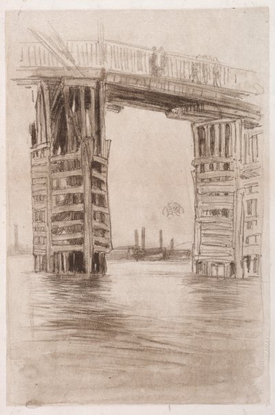 De Hoge Brug door James Abbott McNeill Whistler