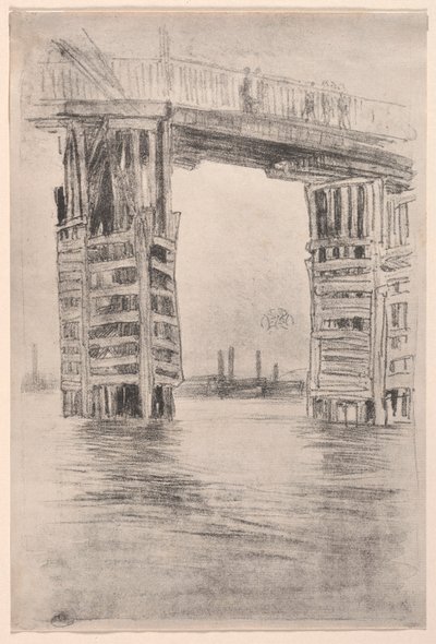 De hoge brug, 1878 door James Abbott McNeill Whistler