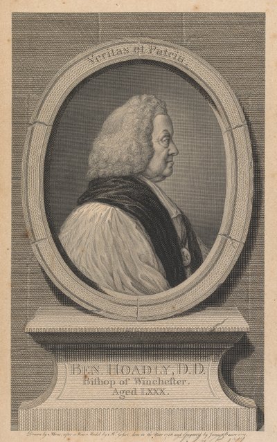 Benjamin Hoadly, Bisschop van Winchester door James Basire