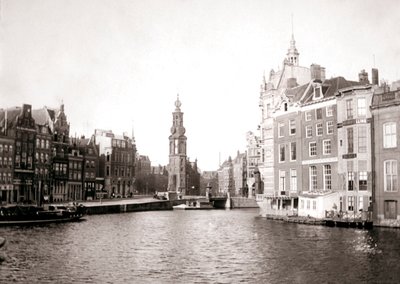 Kanaal, Amsterdam, 1898 door James Batkin