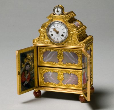 Miniatuurkast met horloge, ca. 1770-75 door James Cox