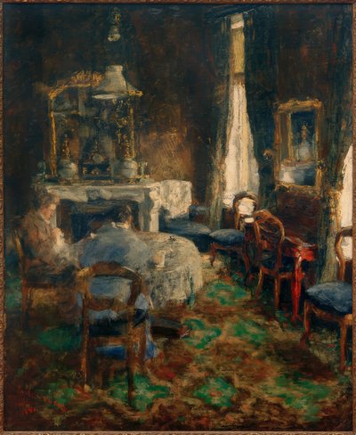 De burgerlijke salon door James Sidney Ensor