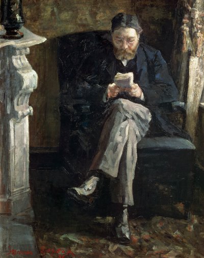 Portret van de vader van de kunstenaar door James Ensor