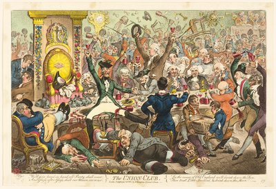 De Union Club door James Gillray