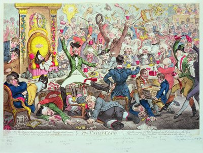 De Union Club door James Gillray