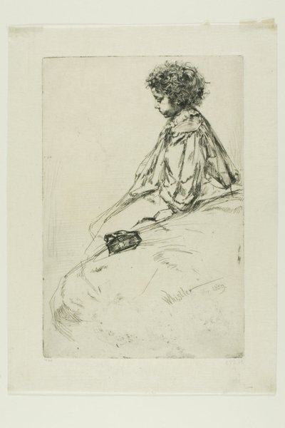 Bibi Lalouette door James Abbott McNeill Whistler