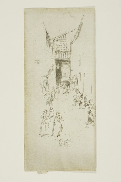 Fleur-de-lys Passage door James Abbott McNeill Whistler