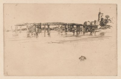 Kleine Putney-brug door James Abbott McNeill Whistler