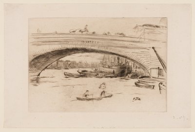 Londen Brug door James Abbott McNeill Whistler