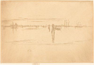 Lange Lagune door James Abbott McNeill Whistler