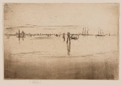 Lange lagune door James Abbott McNeill Whistler