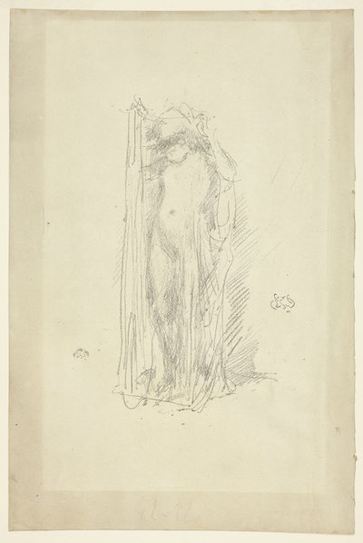 Model Draperen door James Abbott McNeill Whistler