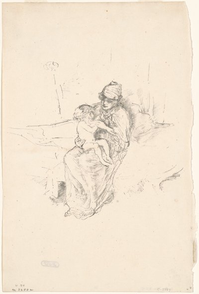 Moeder en kind, nr. 1 door James Abbott McNeill Whistler