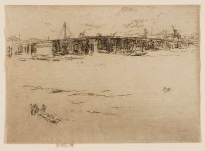 Oude Battersea-brug, nr. 2 door James Abbott McNeill Whistler