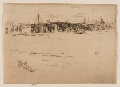 Oude Battersea-brug, nr. 2 door James Abbott McNeill Whistler