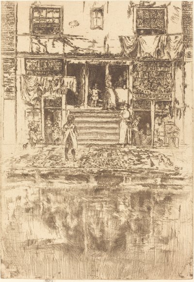 Trappen, Amsterdam door James Abbott McNeill Whistler