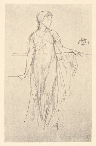 Studie, Klassiek figuur door James Abbott McNeill Whistler