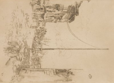 De kleine mast door James Abbott McNeill Whistler