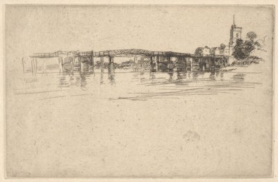 De kleine Putney nr. 1 door James Abbott McNeill Whistler