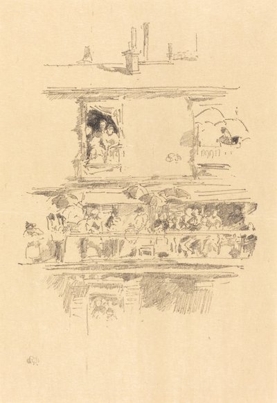 Het Lange Balkon door James Abbott McNeill Whistler