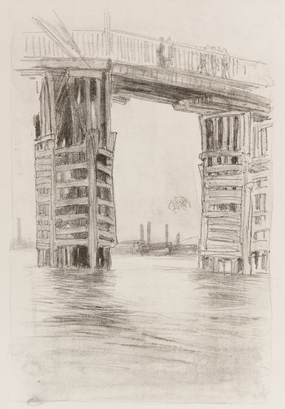 De Hoge Brug door James Abbott McNeill Whistler