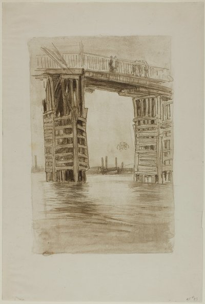 De hoge brug door James Abbott McNeill Whistler